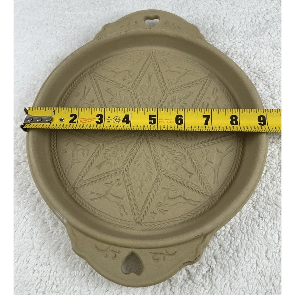 Vtg Brown Bag Cookie Art Shortbread Mold 9